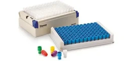 Tube 2d MATRIX de type screwtop 12 ml avec bouchon à vis / sur portoirs de type latch stérile rack 4 x 24