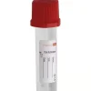 Tube Micromed , avec activateur de caillot x 0,5 ml de sang, bouchon rouge x 100