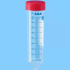 Tube 50 ml 114/28 cônique PP aplat socle de 25 stérile apyrogène x 300