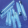 Tube 75 ml 13 x 100 mm en verre borosilicaté Pyrex jetable fond rond av pas vis pour bouchon sans zone marquage x 1000