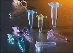 Tube PCR 0,5 ml THERMO puits GOLD bouchon plat coloris assortis x 1000
