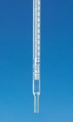 Tube pour burette pour burette compacte 25 ml blaubrand en verre borosilicaté 3.3