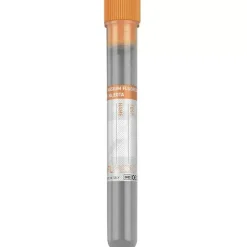 Tube PP 12x56 mm avec Fluorure de Potassium x 2,5 ml de sang, bouchon orange x 1000