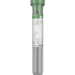Tube PP 13x75 mm avec K3 EDTA x 2 ml de sang, bouchon perforable vert x 1000