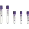 Tube stérile Vacumed Plus avec K3 EDTA, étiquette transparente bouchon violet 4 ml x 100