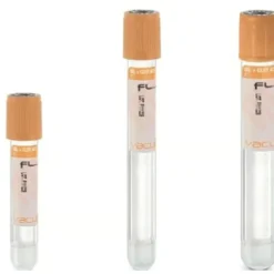 Tube stérile Vacumed Plus avec activateur de caillot et séparateur de gel + 2 ml de sang, étiquette transparente