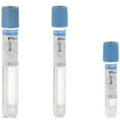 Tube stérile Vacumed Plus avec activateur de caillot et séparateur de gel + 8 ml de sang, étiquette transparente