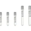 Tube stérile Vacumed Plus sans additif x 6 ml étiquette transparente bouchon blanc x 100