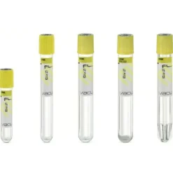 Tube stérile Vacumed sans conservateur x 4 ml d urine bouchon jaune x 100