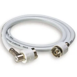 Tuyau de pression O2, raccord AFNOR, longueur de 1.5 m