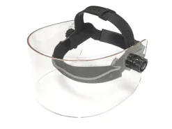 Visière de protection panoramique (yeux-nez) 400 eq plomb 0.1mm ajustable 50 à 63 cm tour de tête