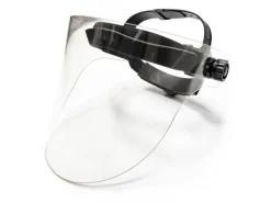 Visière de protection visage (yeux-nez-bouche) 450 Equivalence plomb 0.1mm ajustable 50 à 63 cm tour de tête